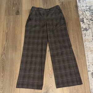 Express Editor Plaid Trousers - Black, Burgundy& White